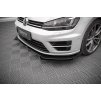 Maxton Design rohové spoilery pod přední nárazník pro Volkswagen Golf R Mk7, černý lesklý plast ABS