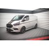 Maxton Design difuzory pod boční prahy pro Ford Transit Custom Mk1 Facelift ST-Line, černý lesklý plast ABS