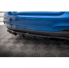 Maxton Design středový spoiler pod zadní nárazník s žebrováním pro BMW řada 2 F22, černý lesklý plast ABS, M-pack