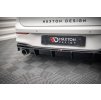 Maxton Design vložka zadního nárazníku pro Volkswagen Golf GTI Mk8, Mk8 Facelift, černý lesklý plast ABS