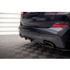 Maxton Design středový spoiler pod zadní nárazník s žebrováním pro BMW X3 G01, carbon-Look, M40d