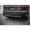 Maxton Design vložka zadního nárazníku pro Audi RSQ8 Mk1, černý lesklý plast ABS