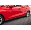 Maxton Design difuzory pod boční prahy pro Audi A3 8Y, černý lesklý plast ABS