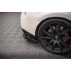 Maxton Design středový spoiler pod zadní nárazník s křidélky pro Nissan GT-R R35 Facelift, černý lesklý plast ABS