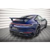 Maxton Design středový spoiler pod zadní nárazník s žebrováním v.2 pro Porsche 911 992 Carrera/Carrera S Aero, carbon-Look
