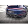 Maxton Design středový spoiler pod zadní nárazník s žebrováním v.1 pro Porsche 911 992 Carrera/Carrera S Aero, carbon-Look