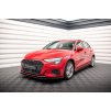 Maxton Design rohové spoilery pod přední nárazník pro Audi A3 8Y, černý lesklý plast ABS