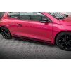 Maxton Design difuzory pod boční prahy pro Volkswagen Scirocco Mk3, černý lesklý plast ABS