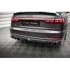 Maxton Design vložka zadního nárazníku pro Audi S8 D5, černý lesklý plast ABS