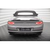Maxton Design středový spoiler pod zadní nárazník s žebrováním pro Bentley Continental GT Mk3, černý lesklý plast ABS