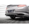 Maxton Design středový spoiler pod zadní nárazník s žebrováním pro Bentley Continental GT Mk3, černý lesklý plast ABS