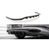 Maxton Design středový spoiler pod zadní nárazník s žebrováním pro Bentley Continental GT Mk3, černý lesklý plast ABS