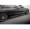 Maxton Design difuzory pod boční prahy pro Mercedes třída S W223 AMG-Line, carbon-Look, pro verzi long