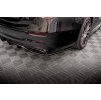 Maxton Design středový spoiler pod zadní nárazník s žebrováním pro Mercedes třída S W223 AMG-Line, černý lesklý plast ABS