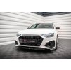 Maxton Design spoiler pod přední nárazník ver.2 pro Audi S4 B9 FL, černý lesklý plast ABS