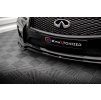 Maxton Design spoiler pod přední nárazník pro Infiniti Q50 S Mk1, černý lesklý plast ABS