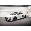 Maxton Design difuzory pod boční prahy s křidélky ver.2 pro Audi R8 Mk2 Facelift, černý lesklý plast ABS