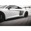 Maxton Design difuzory pod boční prahy s křidélky ver.2 pro Audi R8 Mk2 Facelift, černý lesklý plast ABS