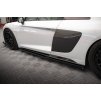 Maxton Design difuzory pod boční prahy ver.2 pro Audi R8 Mk2 Facelift, černý lesklý plast ABS