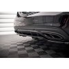 Maxton Design středový spoiler pod zadní nárazník s žebrováním pro Mercedes třída C W205 Facelift/AMG-Line/Sedan, černý lesklý plast ABS