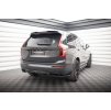 Maxton Design středový spoiler pod zadní nárazník s žebrováním pro Volvo XC90 Mk2 Facelift R-Design, černý lesklý plast ABS