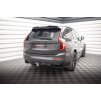 Maxton Design středový spoiler pod zadní nárazník s žebrováním pro Volvo XC90 Mk2 Facelift R-Design, černý lesklý plast ABS