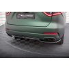 Maxton Design středový spoiler pod zadní nárazník s žebrováním pro Maserati Levante Mk1 Standard, černý lesklý plast ABS