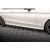 Maxton Design difuzory pod boční prahy pro Mercedes třída C W205 Facelift/AMG-Line/Coupe, černý lesklý plast ABS
