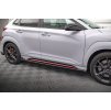 Maxton Design difuzory pod boční prahy s křidélky ver.1 pro Hyundai Kona N Mk1, carbon-Look