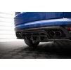 Maxton Design středový spoiler pod zadní nárazník s žebrováním pro Land rover Range Rover Sport Mk2 SVR, černý lesklý plast ABS