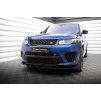 Maxton Design spoiler pod přední nárazník ver.2 pro Land rover Range Rover Sport Mk2 SVR, černý lesklý plast ABS