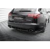 Maxton Design středový spoiler pod zadní nárazník s žebrováním pro Audi RS6 C6, carbon-Look