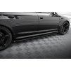 Maxton Design "Street Pro" difuzory pod boční prahy pro Audi RS6 C6, plast ABS bez povrchové úpravy, s červenou linkou