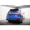 Maxton Design středový spoiler pod zadní nárazník s žebrováním pro Audi Q5 Mk2 S-Line Facelift, carbon-Look