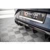 Maxton Design vložka zadního nárazníku s imitacemi koncovek výfuku pro Seat Leon FR Mk4, černý lesklý plast ABS, s černými koncovkami, Hatchback