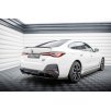Maxton Design středový spoiler pod zadní nárazník s žebrováním v.2 pro BMW i4 G26 M-Pack, carbon-Look
