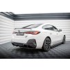 Maxton Design středový spoiler pod zadní nárazník s žebrováním v.1 pro BMW i4 G26 M-Pack, carbon-Look