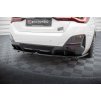 Maxton Design středový spoiler pod zadní nárazník s žebrováním v.1 pro BMW i4 G26 M-Pack, carbon-Look