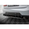 Maxton Design středový spoiler pod zadní nárazník s žebrováním v.1 pro BMW řada 3 G20 Facelift M340i, G21 Facelift M340i, carbon-Look