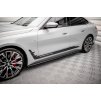 Maxton Design difuzory pod boční prahy ver.2 pro BMW i4 G26 M-Pack, carbon-Look