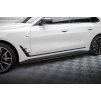 Maxton Design difuzory pod boční prahy pro BMW i4 G26 M-Pack, černý lesklý plast ABS