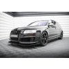 Maxton Design rohové spoilery pod přední nárazník pro Audi RS6 C6, černý lesklý plast ABS