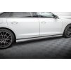 Maxton Design difuzory pod boční prahy pro Audi A8 D5, černý lesklý plast ABS