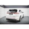 Maxton Design středový spoiler pod zadní nárazník s žebrováním pro Ford Edge Mk2 Sport, černý lesklý plast ABS