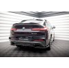Maxton Design středový spoiler pod zadní nárazník s žebrováním v.2 pro BMW X4 G02, černý lesklý plast ABS, M-Pack