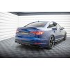 Maxton Design středový spoiler pod zadní nárazník s žebrováním pro Audi A4 B9 Competition, černý lesklý plast ABS