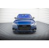 Maxton Design spoiler pod přední nárazník ver.2 pro Audi A4 B9 Competition, černý lesklý plast ABS