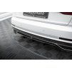Maxton Design středový spoiler pod zadní nárazník s žebrováním pro Audi A8 D5, černý lesklý plast ABS, S-Line