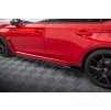 Maxton Design křidélka bočních difuzorů pro Honda Civic Mk11 Type-R, černý lesklý plast ABS