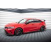 Maxton Design difuzory pod boční prahy ver.2 pro Honda Civic Mk11 Type-R, černý lesklý plast ABS